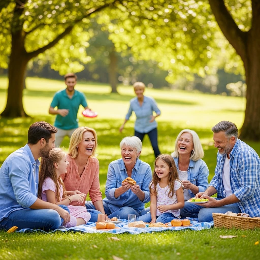 Family gathering photos